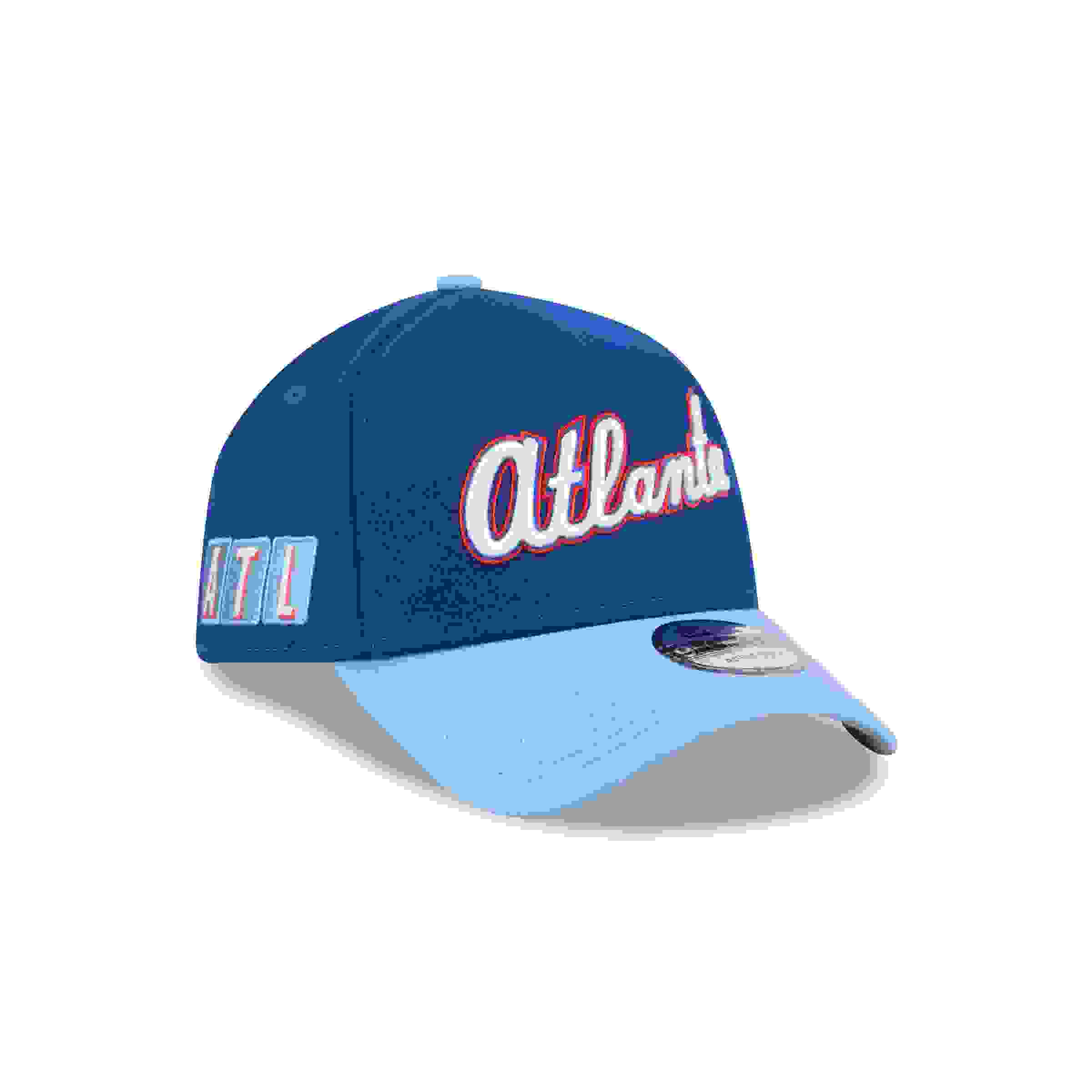 New Era Atlanta Braves 9FORTY A-Frame City Connect Light Blue Snapback Hat